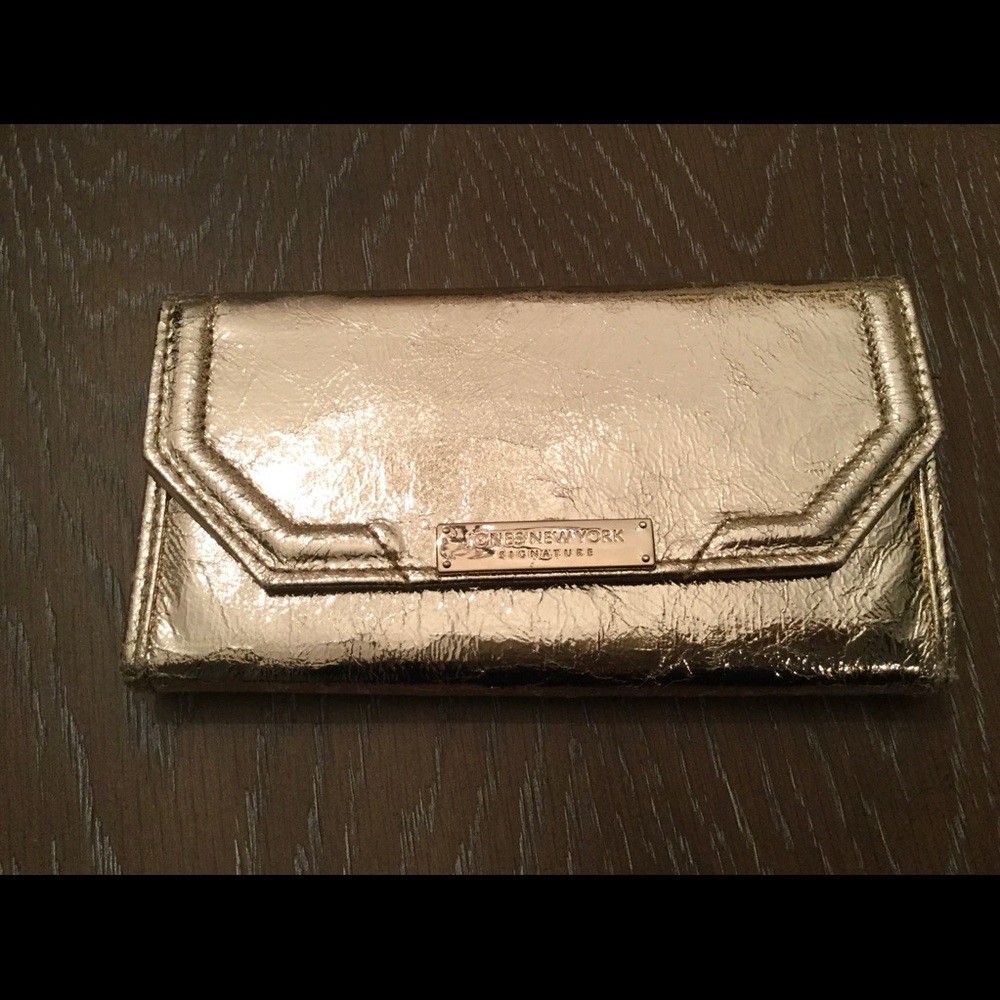 Jones New York Signature Gold Foil Wallet